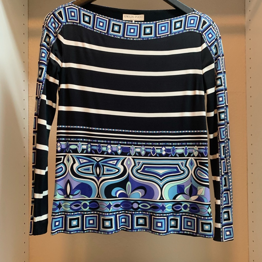 Women’s Emilio Pucci boatneck blouse